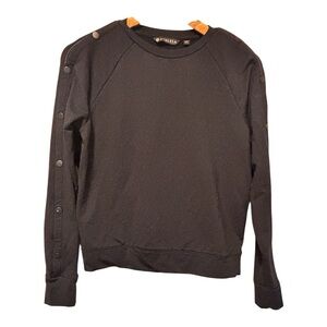 🖤Athleta Snappy Sweatshirt - XS - Black